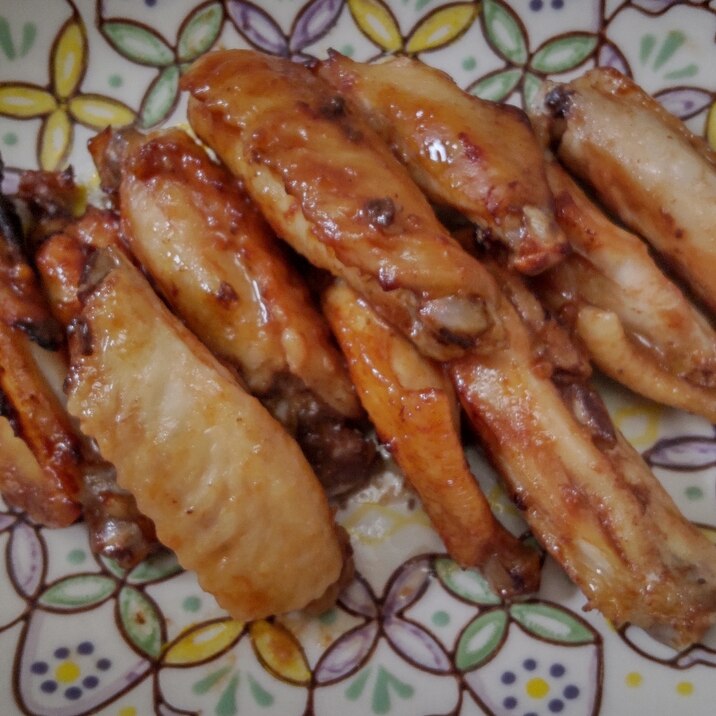 子供の好物 焼肉のタレで簡単鳥手羽中のオーブン焼 レシピ 作り方 By ゆりらママ 楽天レシピ